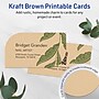 Avery Leaf Business Cards, Matte Kraft Brown, 200/Pack (19479398945)~#|#~1EB835E5-930B-4CDF-AF4D9C7EB5597F7D_sc7