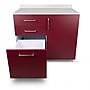 Viva Comfort 36.32'' H x 36" L Exam Room Medical Cabinet, 1-Door, 3-Drawers, Claret (902BASE36NSCL)~#|#~1EB8E80A-551C-420F-8EDB46FB9528F198_sc7
