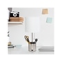 Simple Designs Table Lamp, Brushed Nickel/White (LT1085-BSN)~#|#~1EBD09E8-33CC-403E-AD663E1D91191B1A_sc7