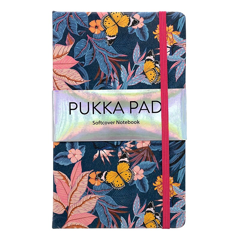 Pukka Pad Bloom Subject Notebooks, Narrow Ruled, Blue, 3/Pack (PUK9491BLM) image 1