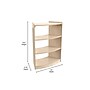 Flash Furniture Bright Beginnings 3-Section Open Corner Storage Unit, 31.5"H x 24"W x 11.75"D, Brown (MK-KE24077-GG)~#|#~1EC056B4-BE23-4BA6-A304257373B1A94B_sc7