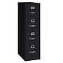 Lorell Commercial 4-Drawer Vertical File Cabinet, Letter Size, Lockable, 52"H x 15"W x 25"D, Black (LLR60650)~#|#~00046BA3-BAB2-4A94-AB70AE5E2D75D2CE_sc7
