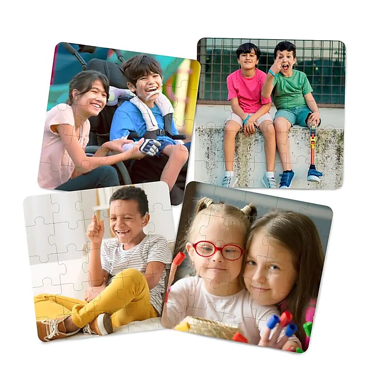 MINILAND 25-Piece Inclusion Puzzles, 4/Set (MLE35271) image 1