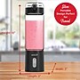 Brentwood 17-Oz. Portable Battery-Operated USB-Chargeable Glass Blender, Black (RJB-100BK)~#|#~1ECE9390-BD7B-4296-99ECA7A377E389F8_sc7