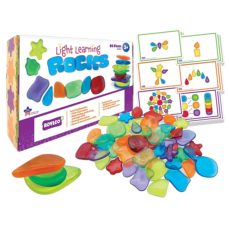 Roylco Light Learning Rocks (R-21004) image 1