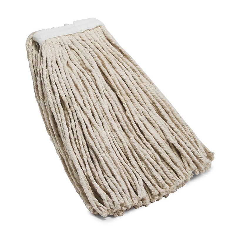 Coastwide Professional™ Cut-End Wet Mop Head, #20, Cotton, 1" Headband, White (CW57743) image 1
