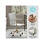 Martha Stewart Taytum Ergonomic Faux Leather Swivel Office Chair, White (CH142370WHGLD)~#|#~1ED3D2F3-BBB3-436D-B12AAE165876669F_sc7