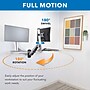 Mount-It! Wall Mounted Sit-Stand Single Monitor Workstation with Floating Keyboard Tray, Up to 32" Monitor, Silver (MI-7905)~#|#~1ED40D43-2707-4A62-91771E2165623204_sc7