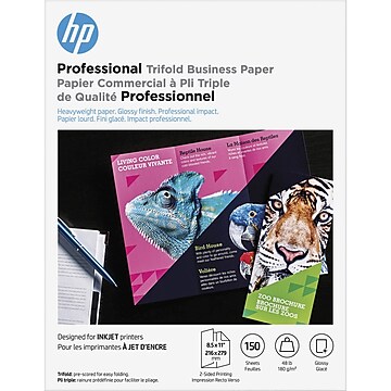 HP Professional Trifold Business Paper, White (4WN12A) | Staples