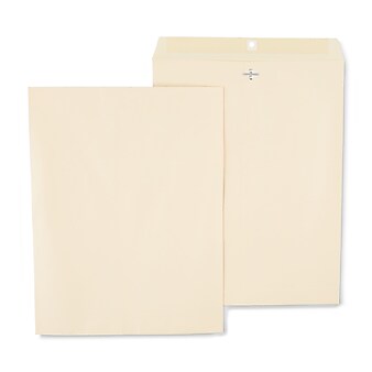 Staples Extra-Heavyweight Clasp & Moistenable Glue Catalog Envelopes, 12" x 15.5", Beige, 100/Box (122150/14209)