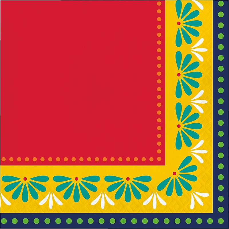 Creative Converting Fiesta Pottery Paper Napkins, 48/Pack (DTC362829NAP) image 1