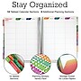 2025-2026 Global Printed Products Deluxe Teal Floral 8.5" x 11" Academic Weekly & Monthly Planner, Plastic Cover~#|#~1EE689C5-3177-44BD-BE9A2A74C8DE1600_sc7