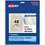 Avery Pearlized Ivory Burst Multipurpose Labels, 1", Ivory, 480/Pack (94606)~#|#~1EE918ED-581A-4598-849165AD427BC9CE_sc7