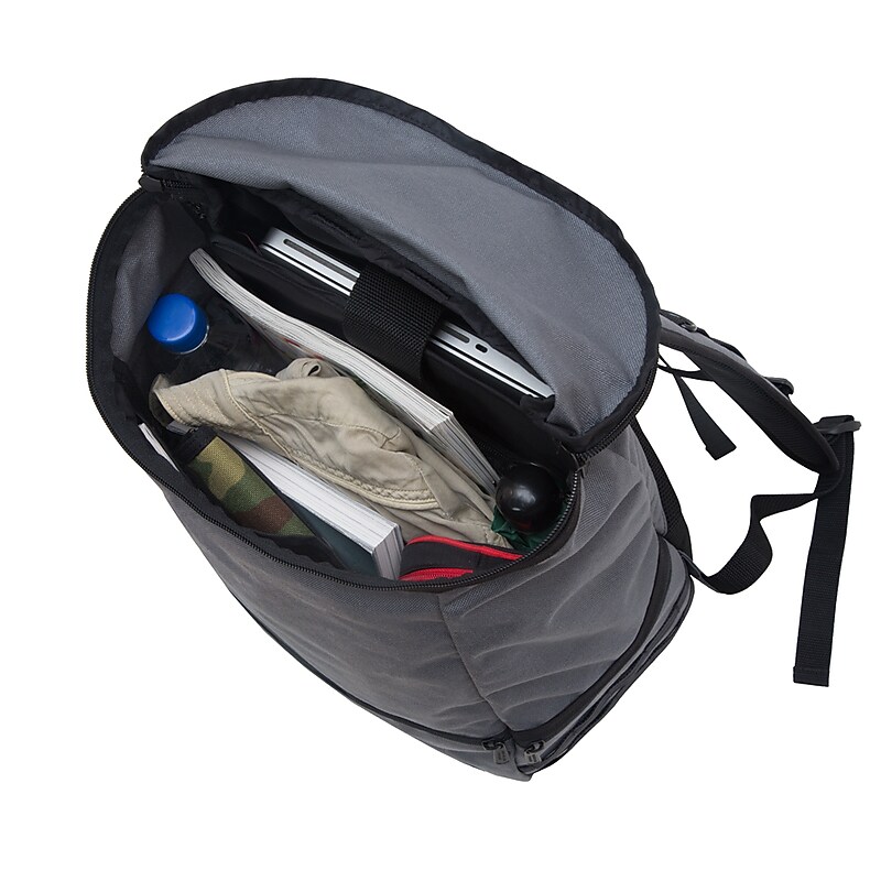 Manhattan Portage North End Laptop Backpack, Medium, Black (2211-BL BLK) image 1