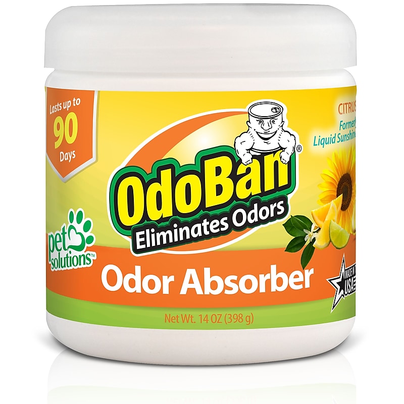OdoBan Deodorizer Solid, Citrus Scent, 14 oz. (9735K61-14Z12D) image 1