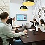Bush Business Furniture 96W x 42D Boat Shaped Conference Table with Wood Base, Mocha Cherry (99TB9642MRK)~#|#~1EF7F3EB-D3BB-4561-A7170F4B4EDC20B7_sc7