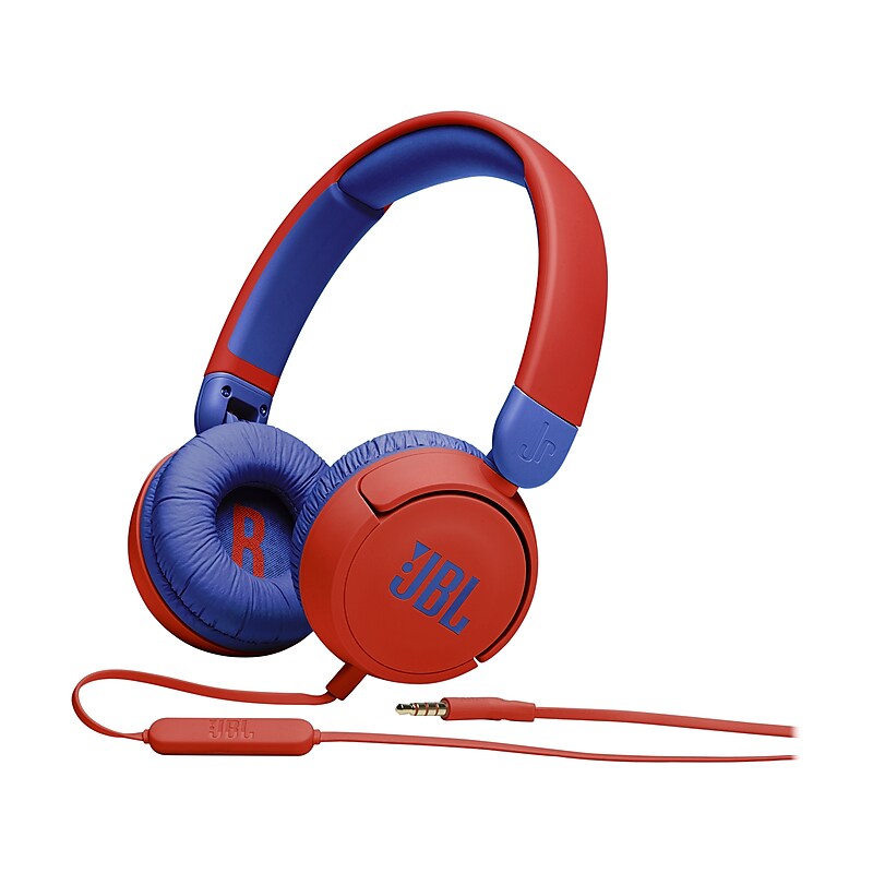 JBL JR310 On-Ear Headphones, Red (JBLJR310REDAM) image 1