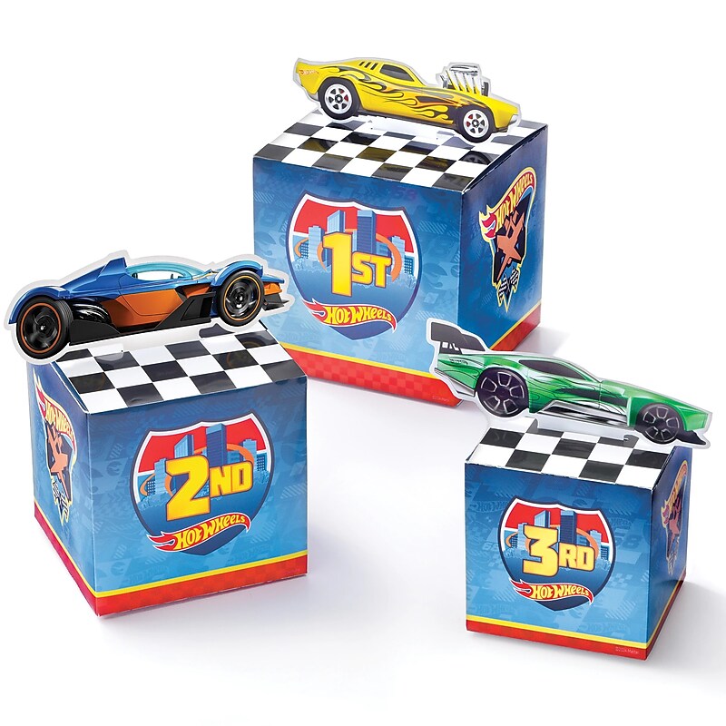 Party City Hot Wheels Tabletop Decorating Kit, Multicolored, 3/Pack (AM284172) image 1