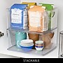 iDESIGN Small Stackable Plastic Storage Bin, Clear, 4/Pack (28102M4)~#|#~1F02DE5C-1A72-4D9A-8155CDFA0A2FC4B8_sc7