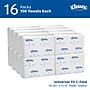 Kleenex Recycled C-Fold Paper Towels, 1-Ply, 150 Sheets/Pack, 16 Packs/Carton (01500)~#|#~1F0666A5-6230-4103-B63E7A7AC8BC181A_sc7