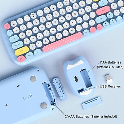 SaharaCase Wireless Ergonomic Keyboard and Laser Mouse Combo - Thumbnail 2
