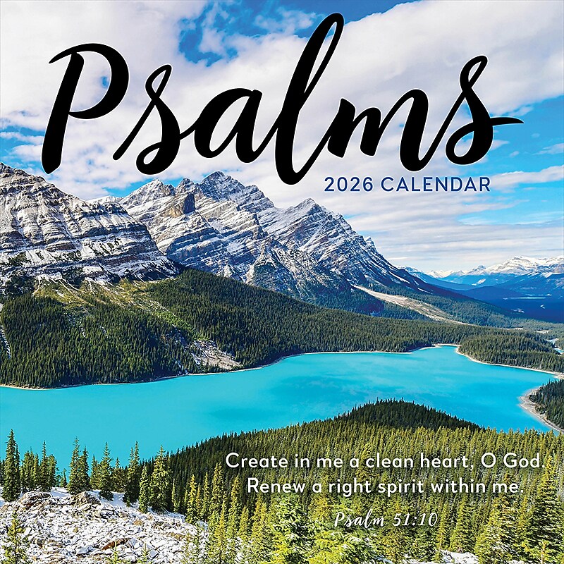 2026 TF Publishing Psalms 12" x 12" Monthly Wall Calendar (26-1024) image 1