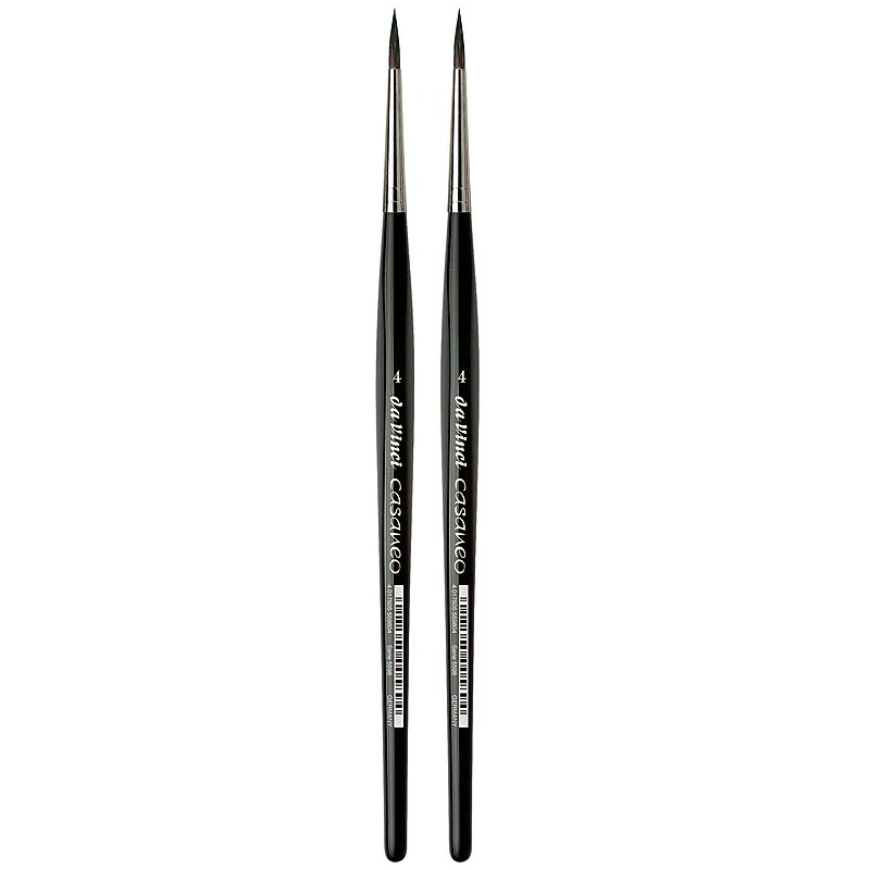 da Vinci CASANEO Mixed Media Synthetic Bristle, Round Brush, 2/Pack (DVXVA55984-2) image 1