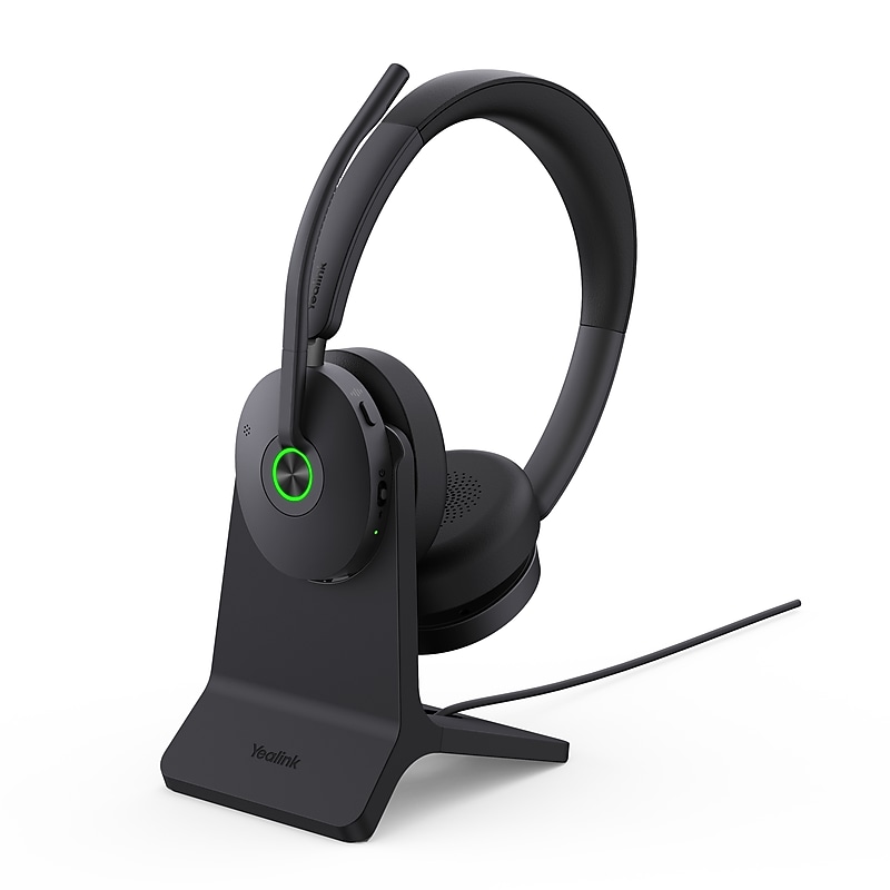 Yealink BH Wireless Noise Canceling Bluetooth Stereo Computer Over-the-Ear Headset, UC Certified (1208684) image 1