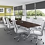 Bush Business Furniture 120W x 48D Boat Shaped Conference Table with Metal Base, Black Walnut (99TBM120BWSVK)~#|#~1F123ECC-35BB-4ABE-9E078618E52EA2B8_sc7