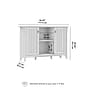 Bush Furniture Salinas 30" Accent Storage Cabinet with 3 Shelves, Shiplap Gray/Pure White (SAS147G2W-03)~#|#~1F12D28B-CD59-4B78-9D94B5D79E969FDB_sc7