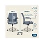 Thomasville Furniture Jolie Ergonomic Polyurethane Swivel Computer and Desk Chair, Light Blue (60104-LBLU)~#|#~1F12EF04-710D-491C-999566054B009B4C_sc7