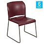 Flash Furniture HERCULES Series Plastic Contoured Stacking Chair, Burgundy, 5/Pack (5RUT238ABY)~#|#~1F1881D9-E3EF-463C-800557BE388FF749_sc7