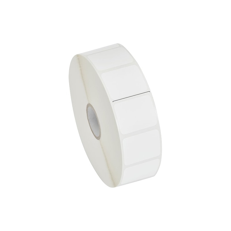 Zebra Z-Perform 2000D Thermal Label, 1"L x 1 1/4"W, White, 6/Roll image 1