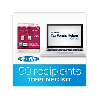 Adams 2022 1099-NEC Tax Form, White, 50/Pack (STAX550NEC-22)
