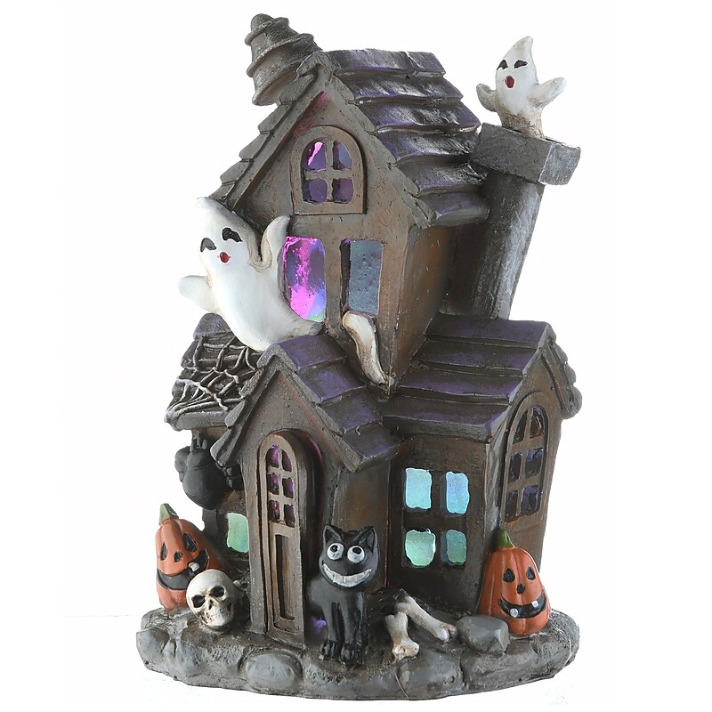 National Tree Company 6" Black Haunted House with LED Light (PG11-FJ60416-1) image 1