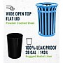 Alpine Industries Metal Commercial Outdoor Recycling Receptacle, 38 Gallon, Black/Blue (479-38-BLU)~#|#~1F217280-2984-452C-8059C6B5C406B268_sc7