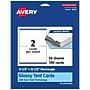 Avery Integrated Cards, 2.5" x 8.5", Glossy White, 100/Box (95329)~#|#~1F218C9C-C0A8-4749-A922772004F170B6_sc7