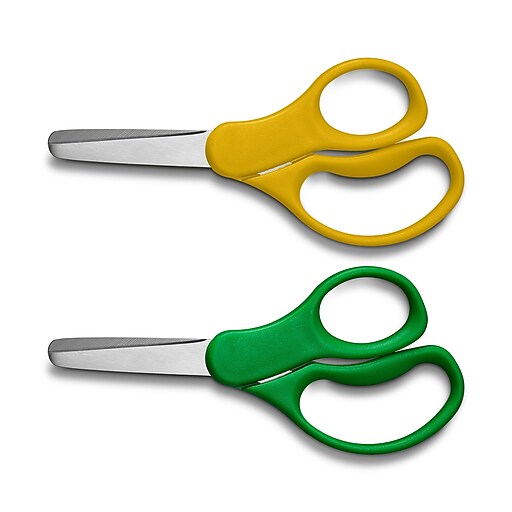 Kids Scissors Blue, Right and Left-Handed 5” Blunt Tip Scissors