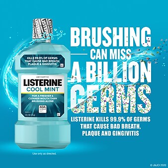 Listerine Cool Mint Antiseptic Mouthwash, 1.0 L (24489093)