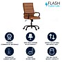 Flash Furniture Whitney Ergonomic LeatherSoft Swivel Executive Chair, Brown/Black (GO2286HBRBK)~#|#~1F2BC215-6955-4B4B-B70F7FDB96DD868D_sc7