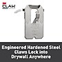 3M CLAW Drywall Hanger, 25 lbs., Silver, 4/Pack (3PH25M4ES)~#|#~1F2E9300-E11A-47ED-A57E40FAFB650E58_sc7