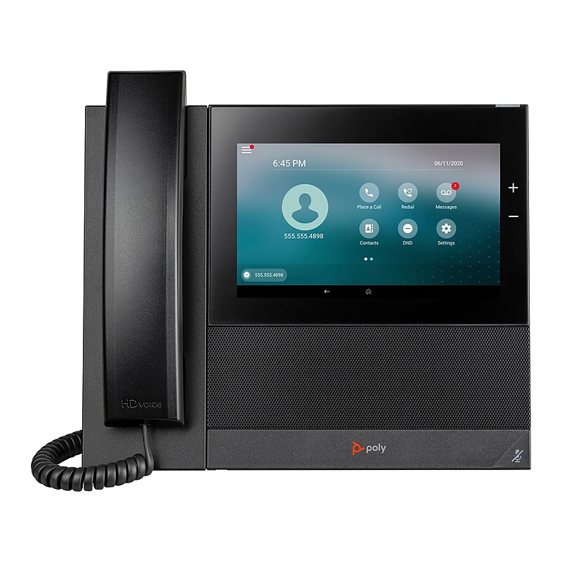 Poly CCX 600 Series 24-Lines VoIP Phone, Black (84C17AA) image 1