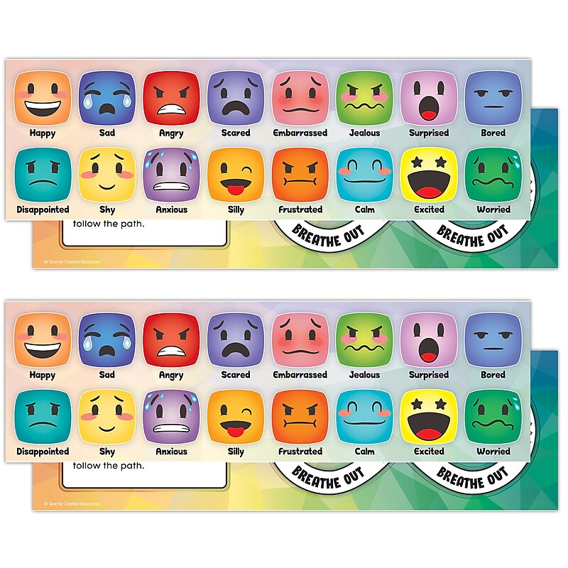 Teacher Created Resources Social-Emotional Mood Meters, 11.5" x 3.5", 36/Pack, 2 Packs/Bundle (TCR6052-2) image 1
