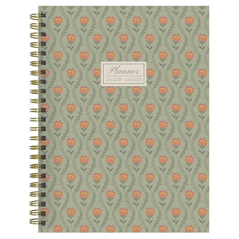 2026-2027 TF Publishing Green Forest 6.5" x 8" Weekly & Monthly Planner (AY27-9214) image 1