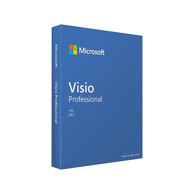 Microsoft Visio Professional 2021 for Windows, 1 User (D87-07619) image 1