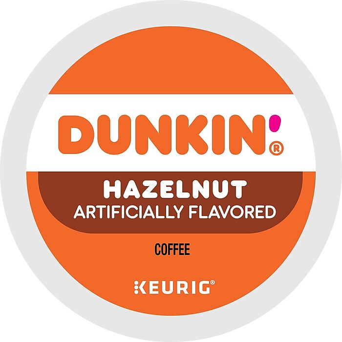 Dunkin' Hazelnut Coffee, Medium Roast, 0.37 oz. Keurig® K-Cup