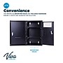 Viva Comfort Medium Double Door Medicine Locking Secure Storage Medical Cabinet, 0.3 cu. ft., Black (ADIME999-02-BLK-MK)~#|#~1F3B6613-5744-460F-A5791BA40360112F_sc7