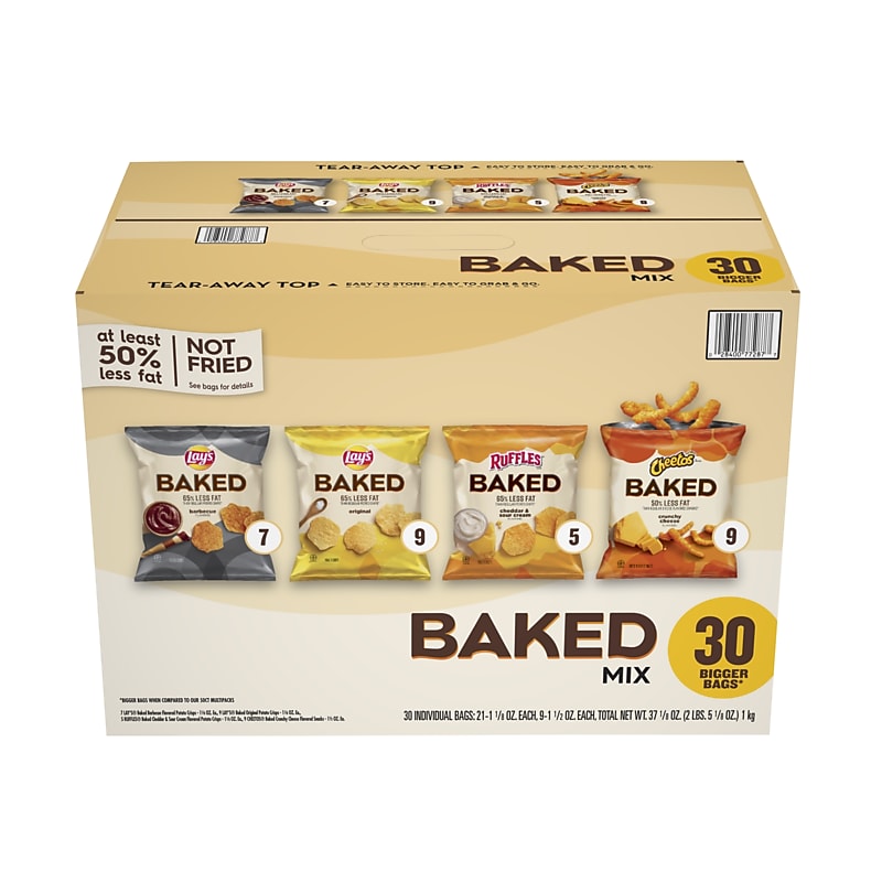 Frito Lay Baked Variety Corn Chips, 1.5 oz. Bags, 30 Bags/Carton (FRI49935) image 1