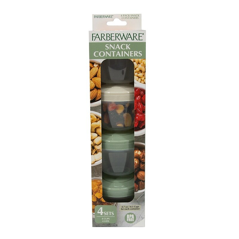 Farberware Polypropylene Containers, Cream/Sage (FG75982) image 1