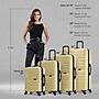 InUSA Aurum 4-Piece Hardside Spinner Luggage Set, TSA Checkpoint Friendly, Champagne (IUAURSMLXL-CHA)~#|#~1F3DFDCD-A0E3-43EC-BBF6BF1B1E9E641A_sc7